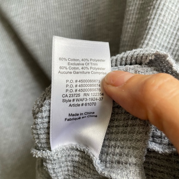 Aritzia TNA Waffle-knit Cowl Neck Long-sleeve - Picture 5 of 5